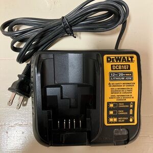 DEWALT DCB107 12V/20V Max Lithium-Ion Battery Charger - Black/Yellow